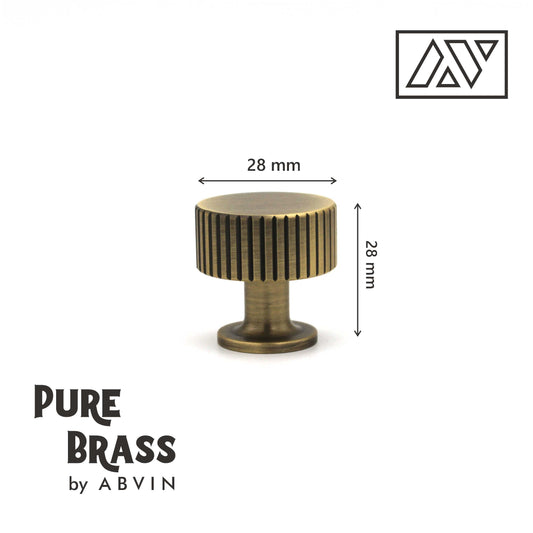 ABVIN Premium Knurled Antique Handles, Modern Hardware, Furniture Pulls for Doors Cabinets Cupboards Drawers (1 pcs)