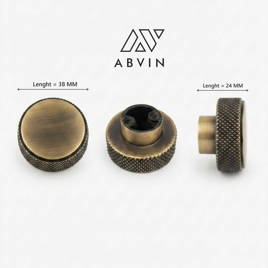 Antique Knurled handles Unique Cabinet Beautiful Decorative Dresser Drawer Knobs and Pulls - 1 pcs