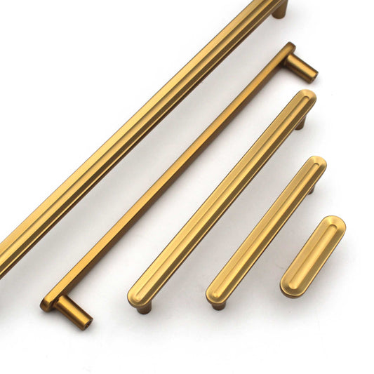 PVD Matt Gold Round Cabinet Hardware, Furniture Pulls for Doors, Cabinets, Cupboards & Drawers -1 Piece