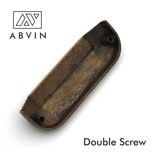ABVIN Square Rustic Antique Classical Cup Pulls Cabinet Handles for Hardware Cabinets, Cupboards and Drawers - 1 pcs