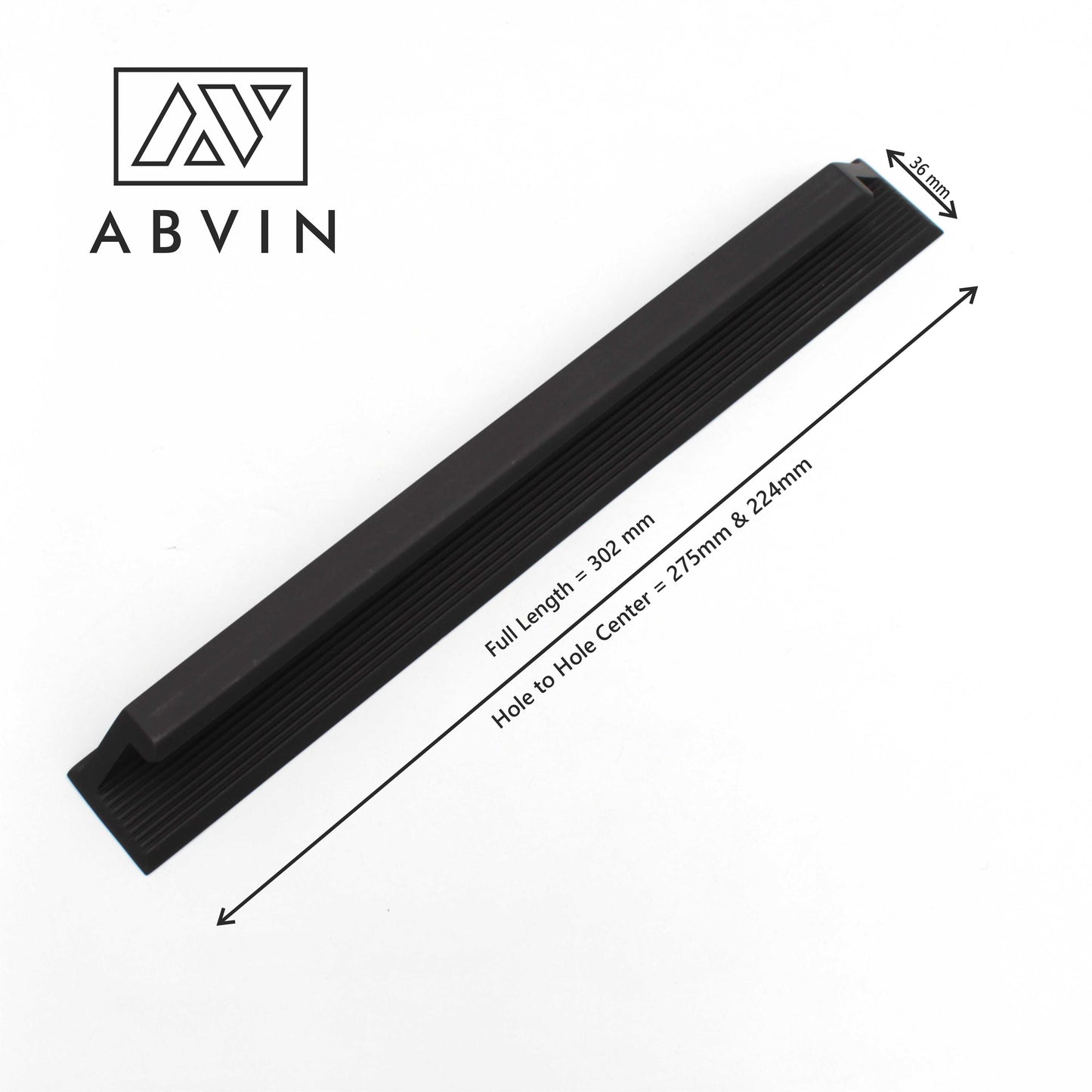 Modern Matt Black Cabinet Pull Bar Handles: Minimalist Door & Drawer Hardware