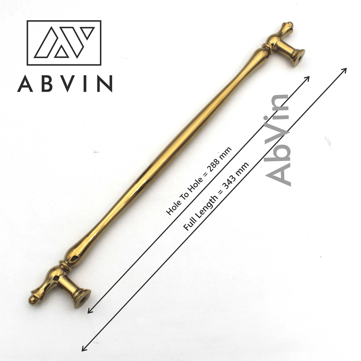 Classical Elegant PVD Gold Handles Pulls Cabinet Drawer Dresser Furniture Knob Handle Pulls - 1 piece