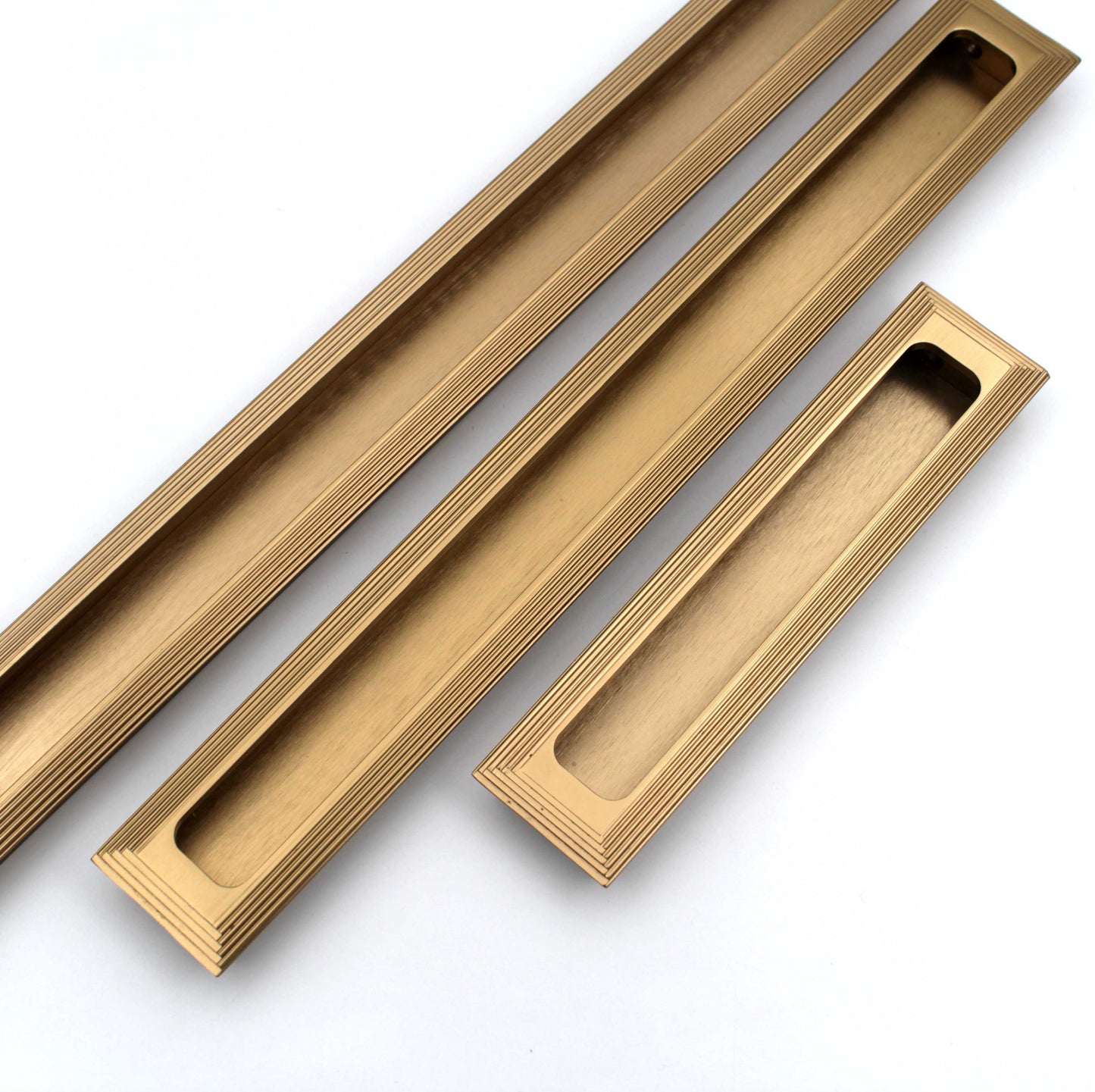 ABVIN Brush Gold Finish Concealed Sliding Door Handle and Drawer Handles, Door Handle and Concealed Door Pull Handle, Handles for Sliding wardrobes (1 Pcs) …