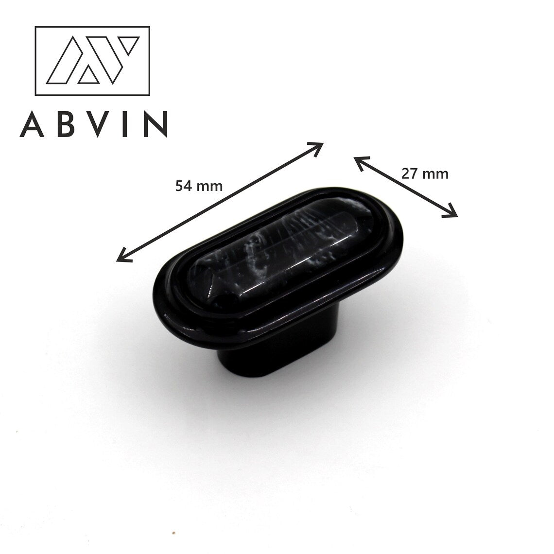 Modern Black Marble Handles Pulls Cabinet Drawer Dresser Furniture Knob Handle Appliance Pulls - 1 pcs