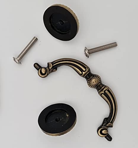 Antique Brass Drop Handle - Unique Cabinet Pulls, Beautiful Drawer Kno -  AbvinKnob