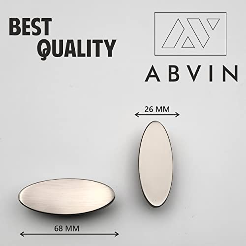 ABVIN Matt Oval Knobs Unique Cabinet Pulls, Beautiful Drawer Knobs, Decorative Knobs, Dresser Knobs, Drawer Pulls, Knobs and Pulls - (Pack of 2)