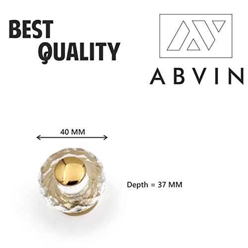 Gold Crystal Round Knobs Unique Cabinet Pulls, Beautiful Drawer Knobs, Decorative Knobs, Dresser Knobs, Drawer Pulls, Knobs and Pulls - 1 pcs