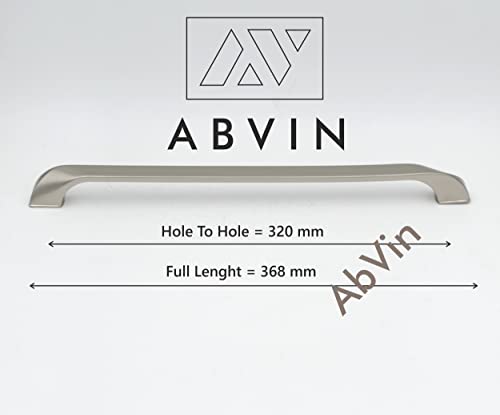 ABVIN Premium Curve SS Sartin Bar Handles, Modern Gold Cabinet Hardware, Furniture Pulls for Doors, Cabinets, Cupboards & Drawers ( 1 pcs )