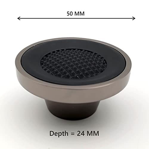 Grey Black Round Knobs Textured Unique Cabinet Pulls, Beautiful Drawer Knobs, Decorative Knobs, Dresser Knobs, Drawer Pulls, Knobs and Pulls - 1 pcs