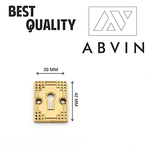 Golden Keyhole with Design, Pvd Gold Key Hole for Lock - 1 pcs