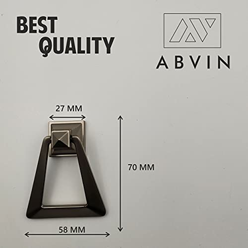 Pyramid Drop pulls for Cabinet Drawers , Drawers for Handle - Sartin Finish - 1 pcs