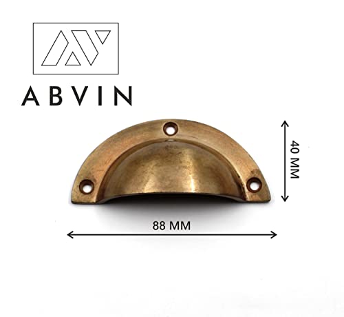 ABVIN Cup Pulls Vintage Unique Cabinet Beautiful Drawer Decorative Dresser Knobs Pulls - Antique Finish - 1 Pcs