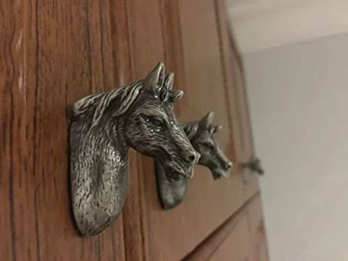 Horse Antique knobs for cabinets - Antique Finish - 1 pcs
