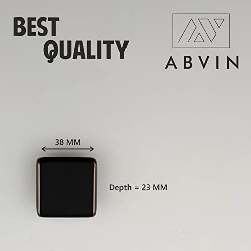 Grey Black Square Knobs Unique Cabinet Pulls, Beautiful Drawer Knobs, Decorative Knobs, Dresser Knobs, Drawer Pulls, Knobs and Pulls - 1 pcs