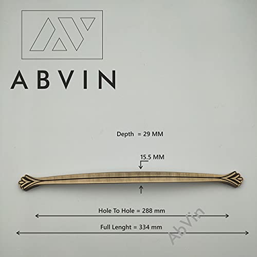ABVIN Flower Antique Handles for Cabinet Hardware, Furniture Pulls for Doors, Cabinets, Cupboards & Drawers - 1 pcs