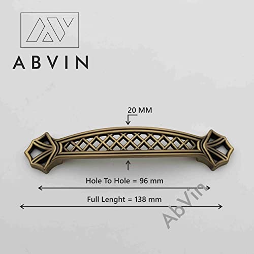 ABVIN Jali Vintage Antique for Cabinet Hardware, Furniture Pulls for Doors, Cabinets, Cupboards & Drawers - 1 pcs