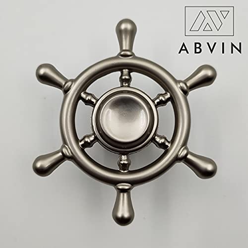 Ship Wheel Shape Knobs for Drawers - Sartin Finish - 1 PCS