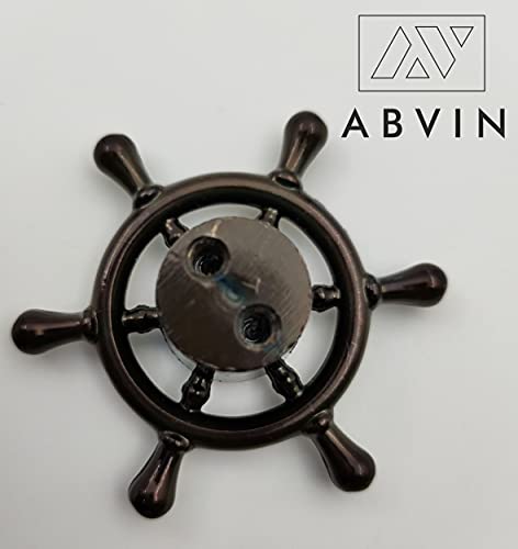 Ship Wheel Shape Knobs for Drawers - Antique Finish - 1 PCS