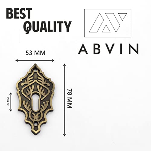 Vintage Lotus Keyhole with Design, Key Hole for Lock - 1 pcs