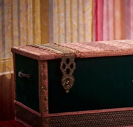 Vintage Brass Small Box hasp Lock Antique Brass Trunk Latches Jewelry Box Lock Clasp Antique Box Locking hinged hasp (1 pcs )