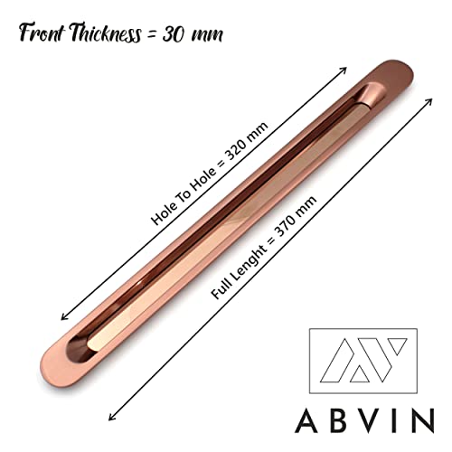 Slim Rosegold Concealed Sliding Door Handle and Concealed Door Pull Handle, for All Type Wardrobe & Cupboard Door, Also Fits All Type Drawer. ( 1 Pcs )