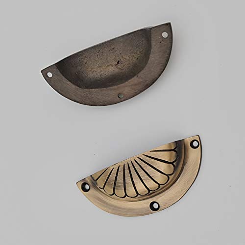 Cup Pulls Handles Dresser Drawer Pulls Handles Knobs Cabinet Knobs Pulls Handle Bin Shell Pulls Classic Knob Furniture Hardware 89mm (1 pcs)