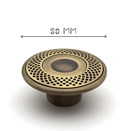 Premium Carving Round Knobs Unique Cabinet Pulls, Beautiful Drawer Knobs, Decorative Knobs, Dresser Knobs, Drawer Pulls, Knobs and Pulls - 1 pcs