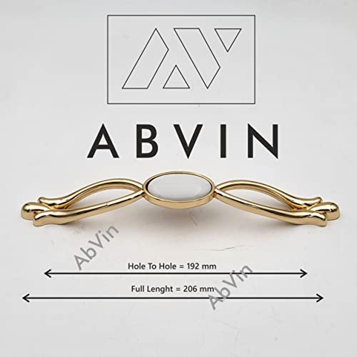 White Gold Cabinet Handles , Imported Handles , Wardrobe Handles - 1 pcs