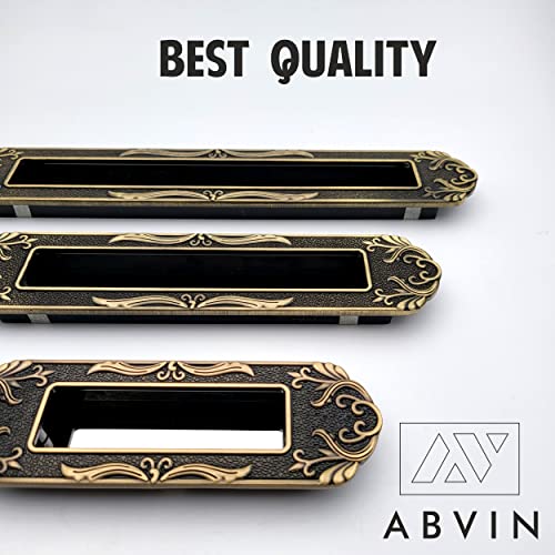 Carving Antique Concealed Sliding Door Handle and Concealed Door Pull Handle , Handles for Sliding wardrobes and Drawers ( 1 Pcs )