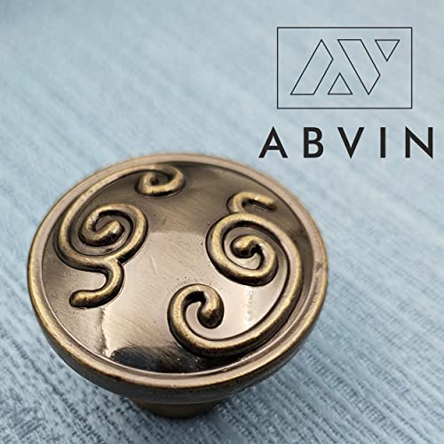 Round Antique Knobs Unique Cabinet Pulls, Beautiful Drawer Knobs, Decorative Knobs, Dresser Knobs, Drawer Pulls, Knobs and Pulls - 1 pcs