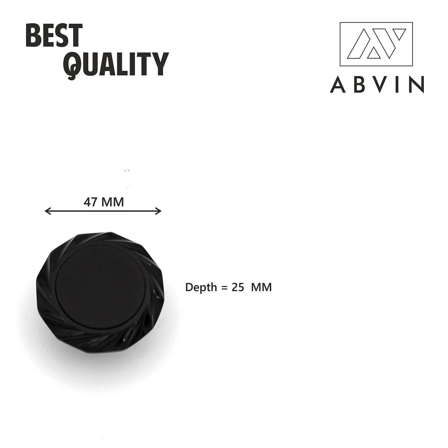 Round Dual Black Knobs Unique Cabinet Pulls Beautiful Drawer Knobs Decorative Knobs Dresser Knobs Drawer Pulls Knobs and Pulls - 1 Pcs