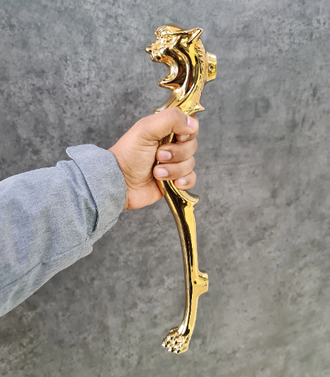 PVD Gold Beast Door Handle for Main Door Handles, Pulls for Front Door - 1 pcs