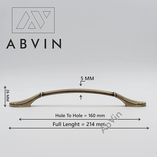 ABVIN Premium Solid Antique Handles Cabinet Hardware, Furniture Pulls for Doors, Cabinets, Cupboards & Drawers