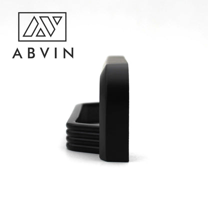 ABVIN Linning Dual Black Modern Cup Pulls Cabinet Handles for Hardware Cabinets, Cupboards and Drawers - 1 pcs