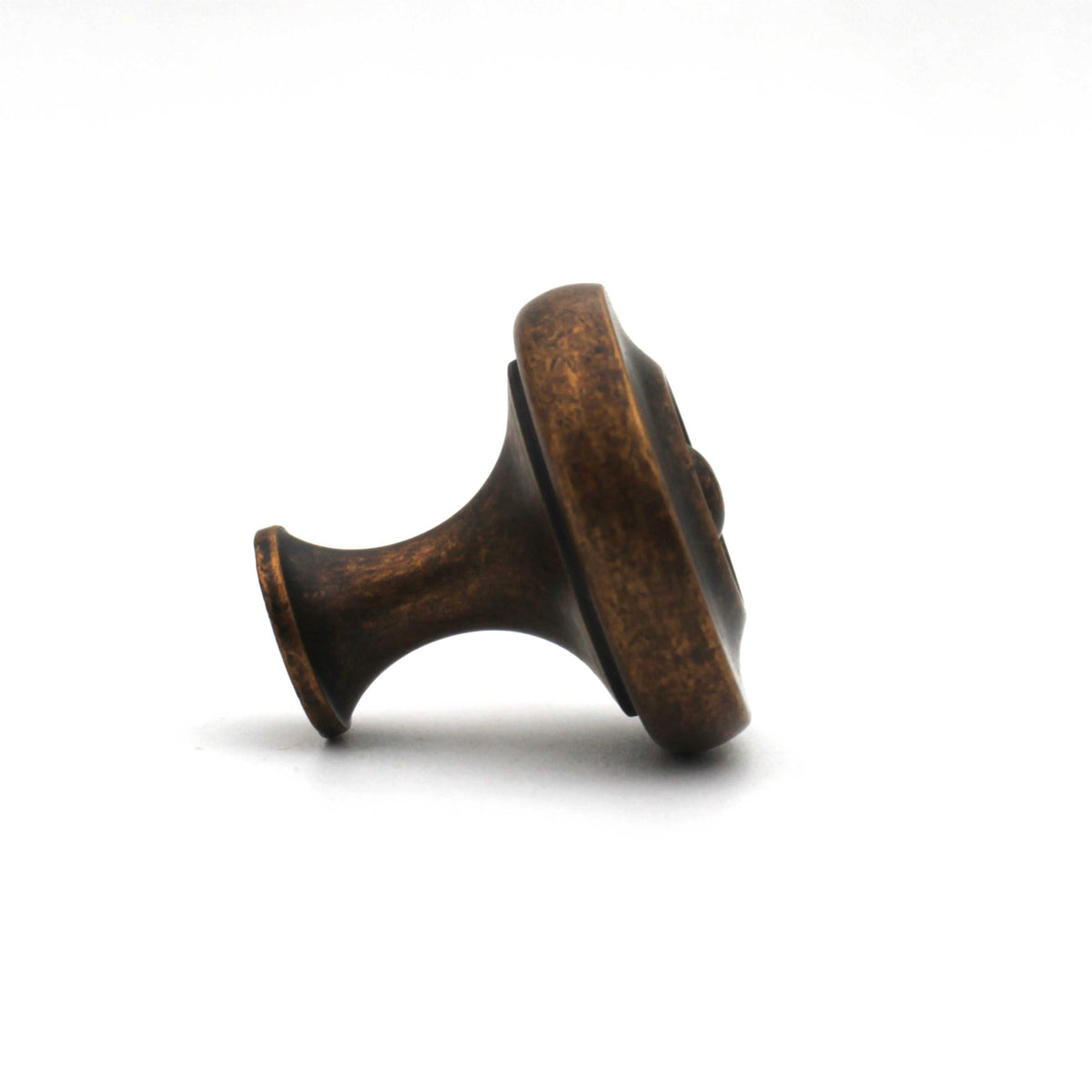 Antique Bronze Cabinet Knob – 30 mm Round Furniture Drawer Pull