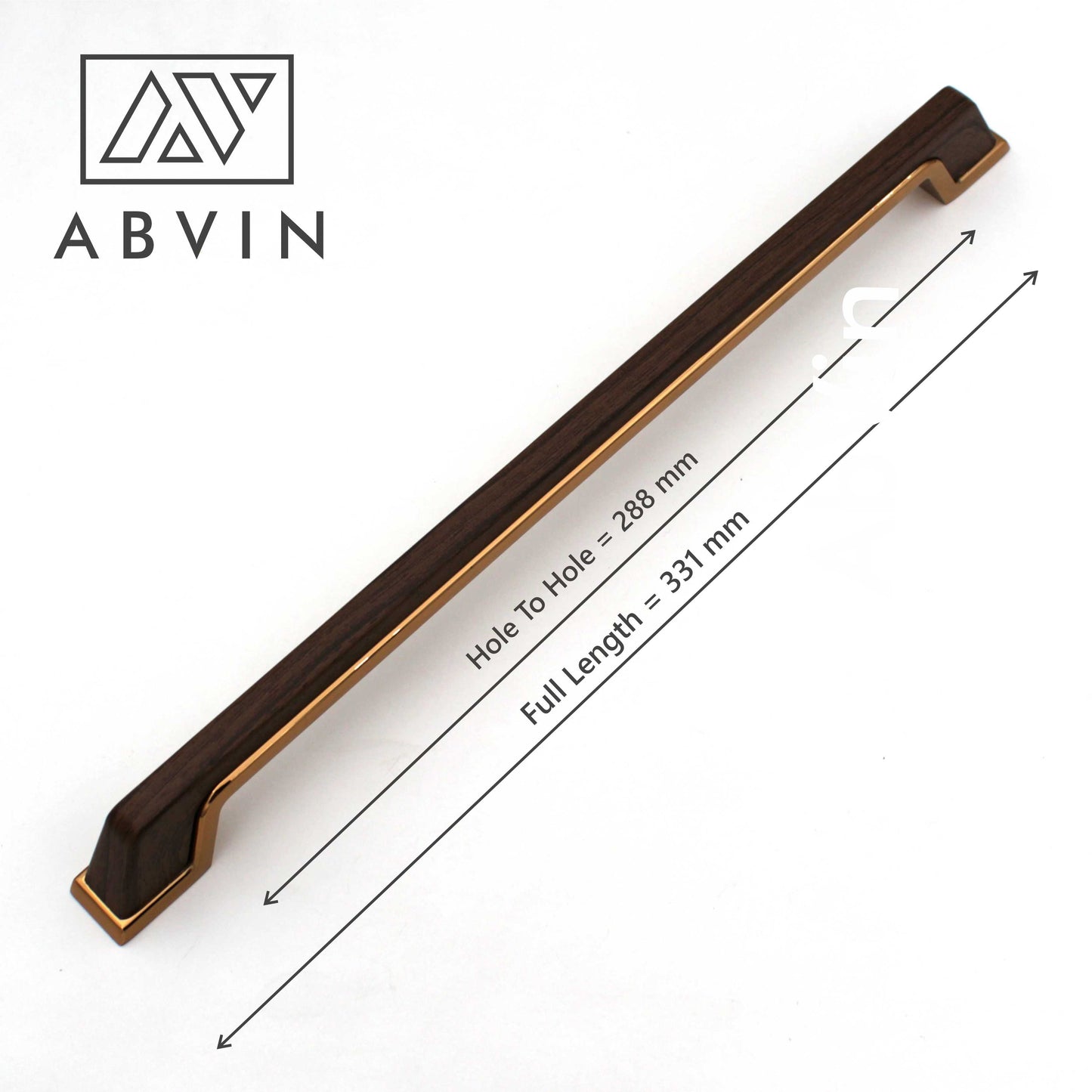 Modern Wood Copper Handles Pulls Cabinet Drawer Dresser Furniture Knob Handle Appliance Pulls - 1 piece