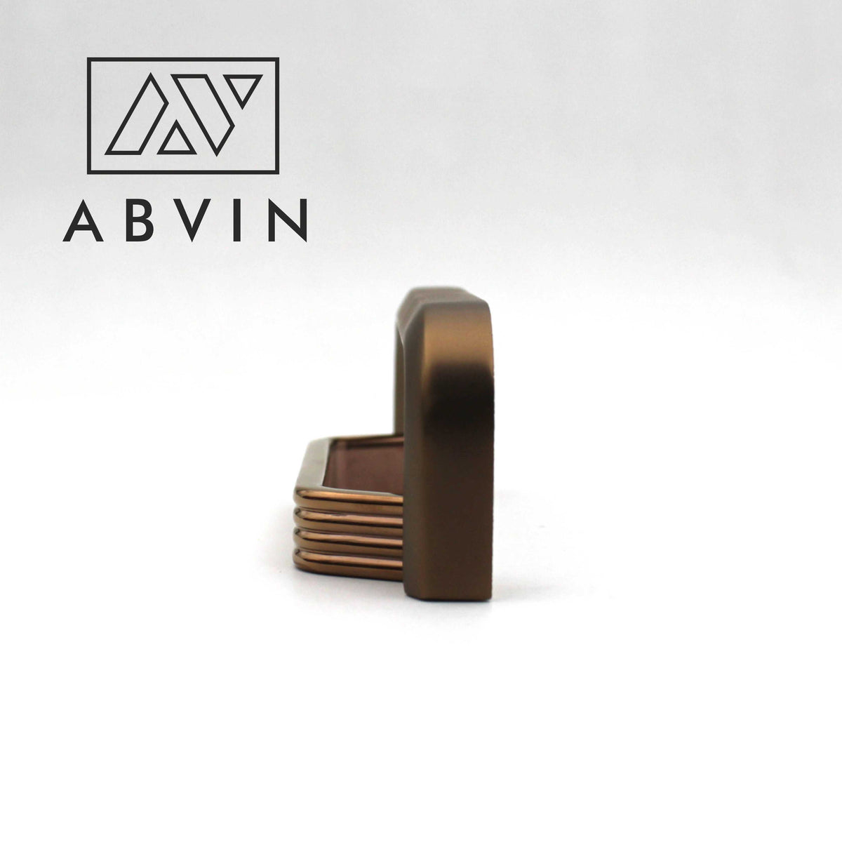 ABVIN Linning Dual Copper Modern Cup Pulls Cabinet Handles for Hardware Cabinets, Cupboards and Drawers - 1 pcs