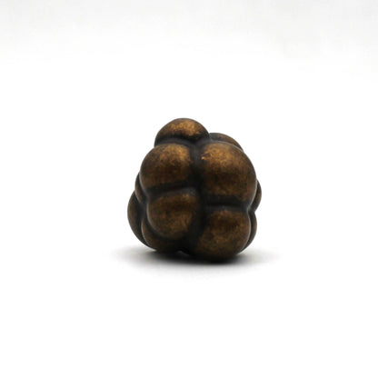 Antique Bronze Cluster Furniture Knob – Vintage Decorative Cabinet Drawer Pull – 28mm