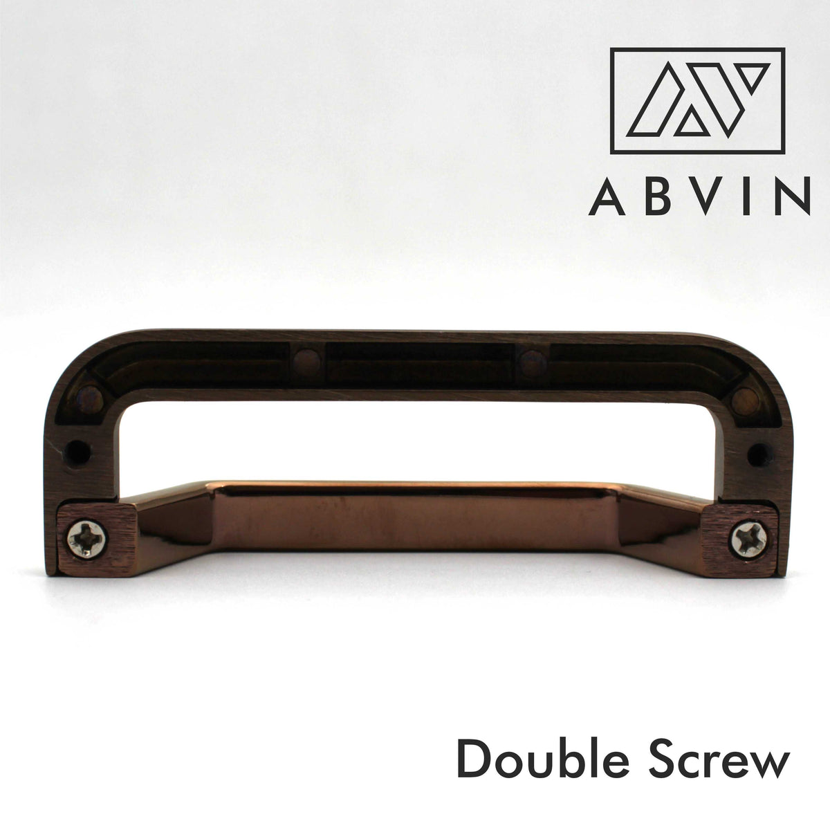 ABVIN Linning Dual Copper Modern Cup Pulls Cabinet Handles for Hardware Cabinets, Cupboards and Drawers - 1 pcs