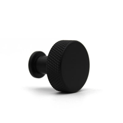 ABVIN Premium Brass Black Knurled Knobs Handles, Furniture Pulls Cabinets Cupboards Drawers knob (1 pcs)