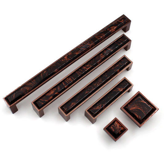 Modern Corian Marble Handles Pulls Cabinet Drawer Dresser Furniture Knob Handle Appliance Pulls - 1 pcs