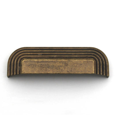 ABVIN Square Rustic Antique Classical Cup Pulls Cabinet Handles for Hardware Cabinets, Cupboards and Drawers - 1 pcs