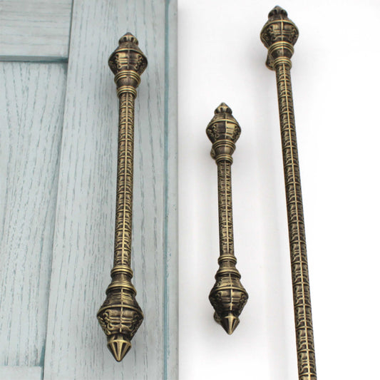 Rajwadi Antique Handles Pulls Cabinet Drawer Dresser Furniture Knob Handle Pulls Matt Dark Gold - 1 piece