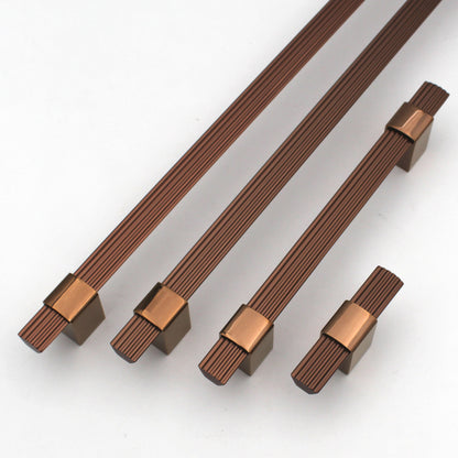 odern Lining Copper Finish Cabinet Handle - Sold Individually