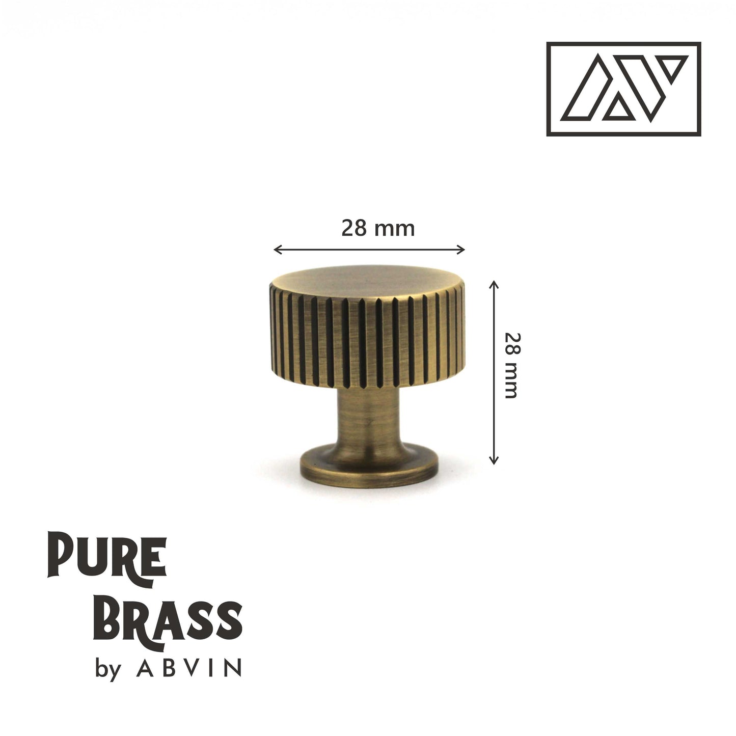 ABVIN Premium Knurled Antique Handles, Modern Hardware, Furniture Pulls for Doors Cabinets Cupboards Drawers (1 pcs)
