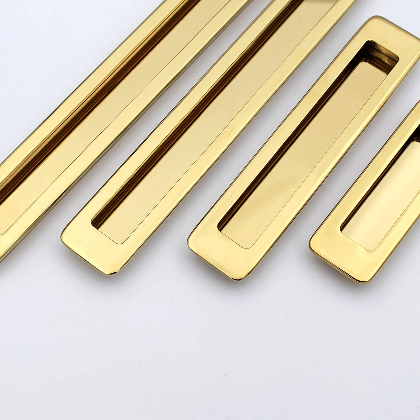 Pvd Gold Concealed Sliding Door Handle and Concealed Door Slide Handle , Door Handle and Concealed Door Pull Handle, Drawer Handles , Handles for Sliding wardrobes ( 1 Pcs )