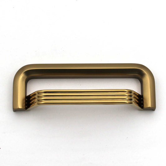 ABVIN Linning Antique Gold Modern Cup Pulls Cabinet Handles for Hardware Cabinets, Cupboards and Drawers - 1 pcs