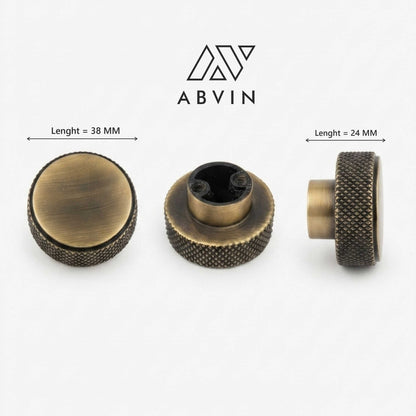 Antique Knurled handles Unique Cabinet Beautiful Decorative Dresser Drawer Knobs and Pulls - 1 pcs