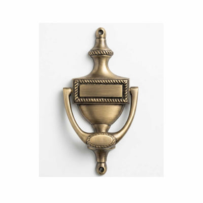 Handcrafted Brass Door Knocker: Unique Front Door Décor