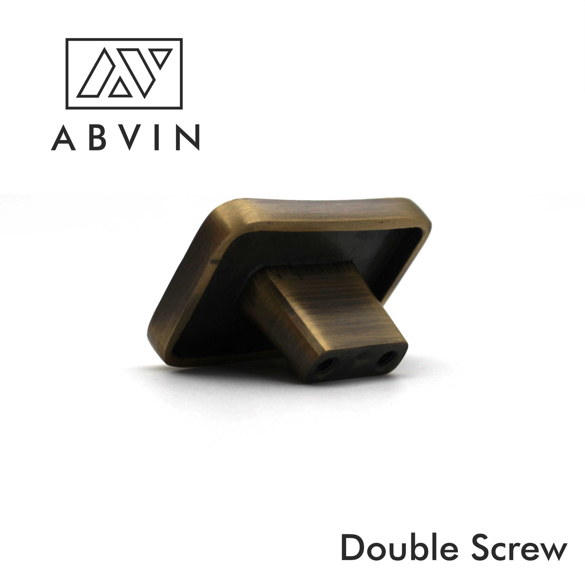 ABVIN Premium Brass Knobs Handles, Rectangle design Furniture Pulls Cabinets Cupboards Drawers knob (1 pcs)